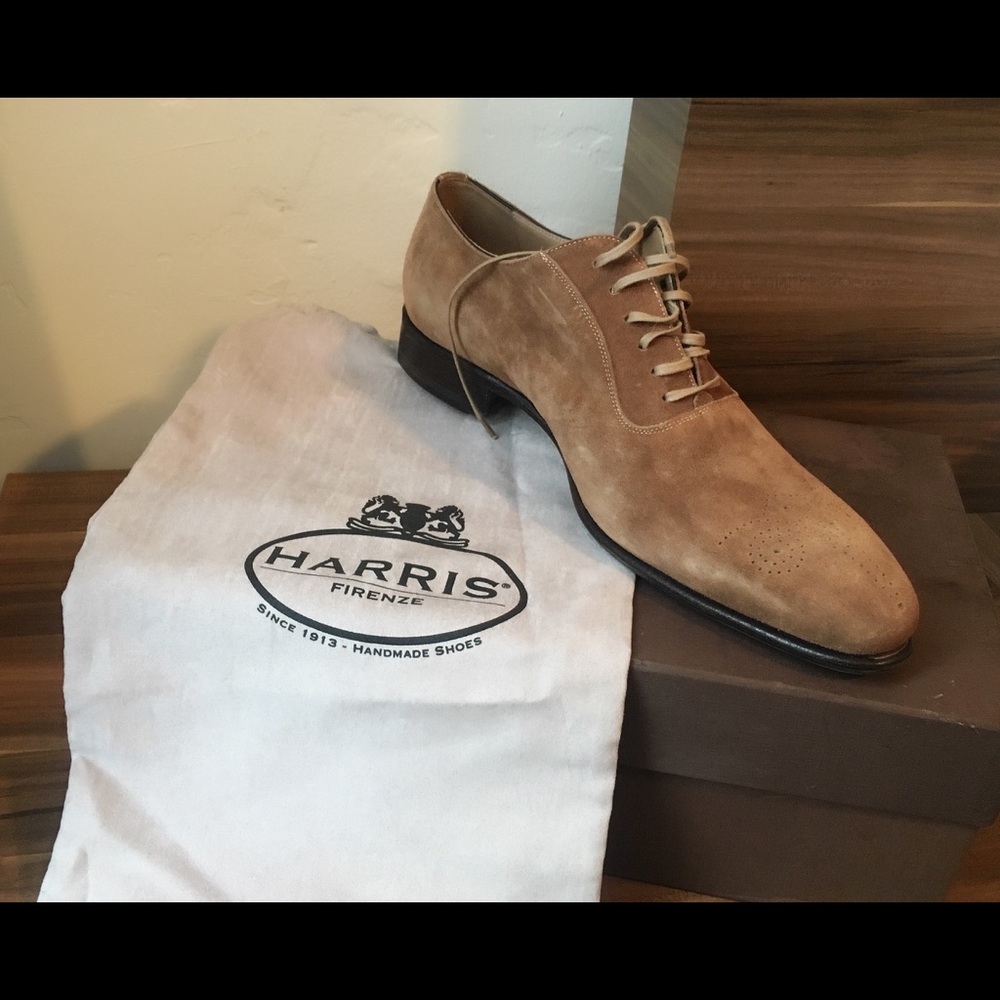 Harris Firenze Suede Tan Oxfords